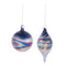 Melrose Iridescent Swirled Glass Ornament (Set of 12)