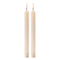 Melrose FIA Wick Beige Textured Taper Candle (Set of 2)