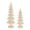 Melrose Brushed Gold Pine Tree (Set of 2)