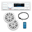Boss Audio MCK500WB.6 Kit w/MR500UAB, 2 MR6W Speakers, MRANT10 Antenna, and Whit