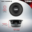 DS18 10XL1400MB‑8 10″ Mid‑Bass 1400 Watt 8 Ohm Loudspeaker
