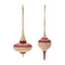 Melrose Oak Wood Top Ornament (Set of 12)