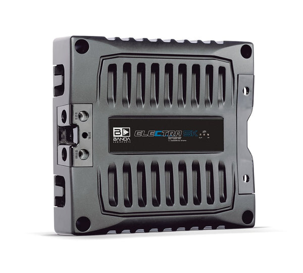 Banda Electra 5K1 Black 5000W Mono 1-Ohm Car Amplifier Bass Boost LPF HPF