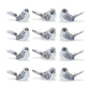 Melrose Feathered Bird Shelf Sitter (Set of 12)