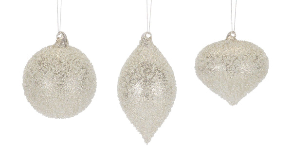 Melrose Beaded Glass Tree Ornament (Set of 6)