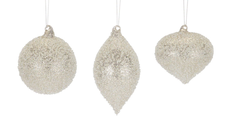 Melrose Beaded Glass Tree Ornament (Set of 6)