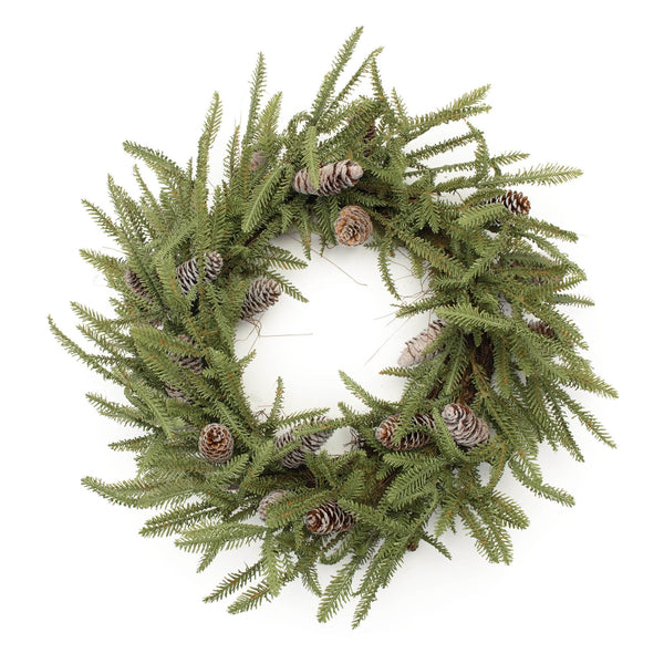 Melrose Pine and Pinecone Wreath 24"D