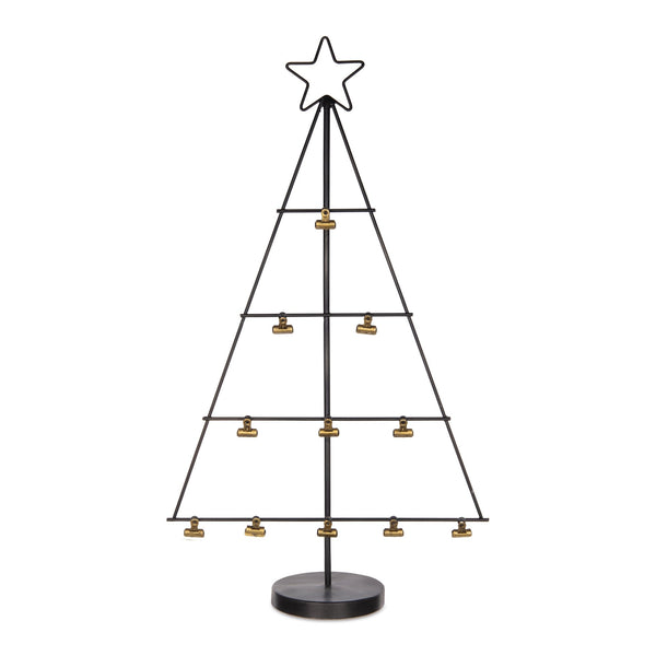 Melrose Christmas Tree with Photo or Card Clips Display 28.25"H