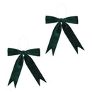 Melrose Emerald Green Holiday Bow (Set of 2)