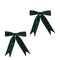 Melrose Emerald Green Holiday Bow (Set of 2)