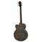 Aria FEB-F2M/FL Medium Scale Fretless Acoustic-Electric Bass – Stained Black