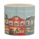 Melrose Merry Christmas Village Planter (Set of 2)