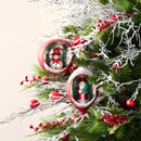 Melrose Mercury Glass Ornament with Pine Trees (Set of 6)