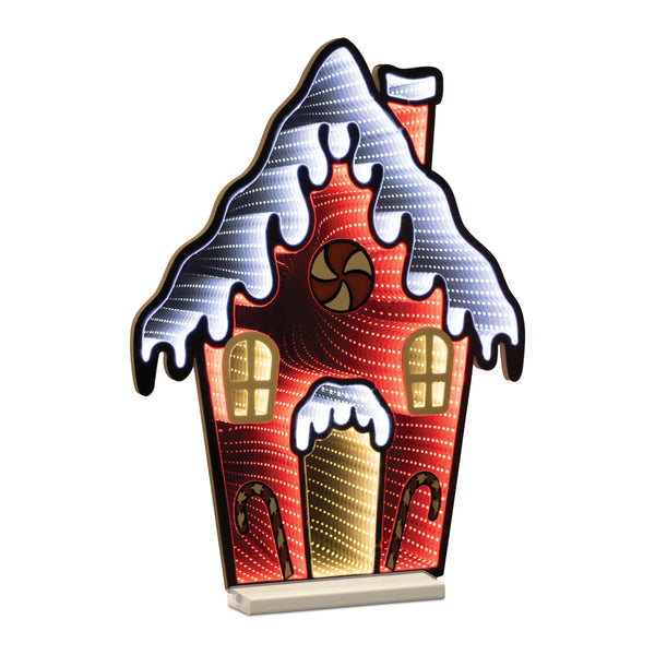 Melrose Pepperpint Gingerbread House Ekkolight 26"H