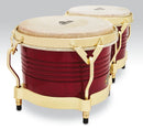 Latin Percussion M201-RW 7-1/4" & 8-5/8" Matador Bongos - Red/Gold