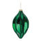 Melrose Green Textured Harlequin Glass Ornament (Set of 6)