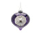Melrose Purple Glass Reflector Ornaments – Set of 12