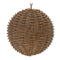 Wicker Pattern Ball Ornament (Set of 12)