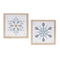 Melrose Framed Holiday Snowflake Print (Set of 2)
