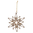 Melrose Bronze Jeweled  Snowflake Ornament (Set of 4)