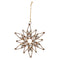 Melrose Bronze Jeweled  Snowflake Ornament (Set of 4)