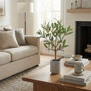 Melrose Potted Olive Leaf Topiary 17.5"H