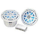 Poly-Planar 8" Marine Speakers 250W RMS LED White