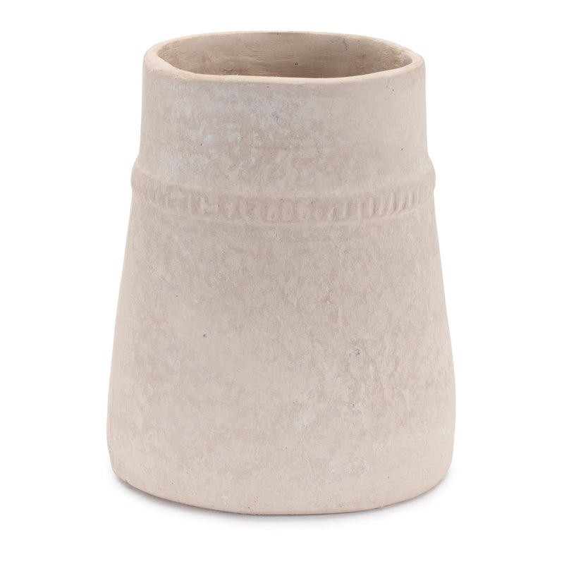 Melrose Recycled Paper Chalk Vase 6.5"H