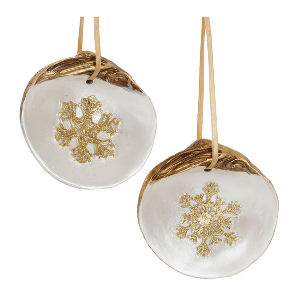 Clam Shell Snowflake Ornament (Set of 12)