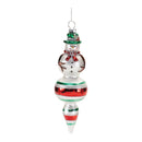 Melrose Snowman Drop Ornament (Set of 12)