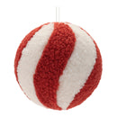 Melrose Candy Cane Stripe Ball Ornaments (set of 12)