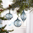 Melrose Iridescent Swirl Glass Ornament (Set of 12)