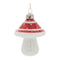 Melrose Glittered Glass Mushroom Ornament (Set of 6)