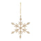 Melrose Beaded Metal Snowflake Ornament (Set of 12)