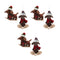 Melrose Plush Ski and Snowboard Dog Ornament (Set of 6)