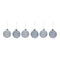 Melrose Frosted Glass Ball Ornament (Set of 6)