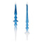 Blue Ombre Glass Finial Drop Ornament (Set of 12)