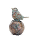 Melrose Perched Bird on Orb with Bronze Finish (Set of 2) Multicolor