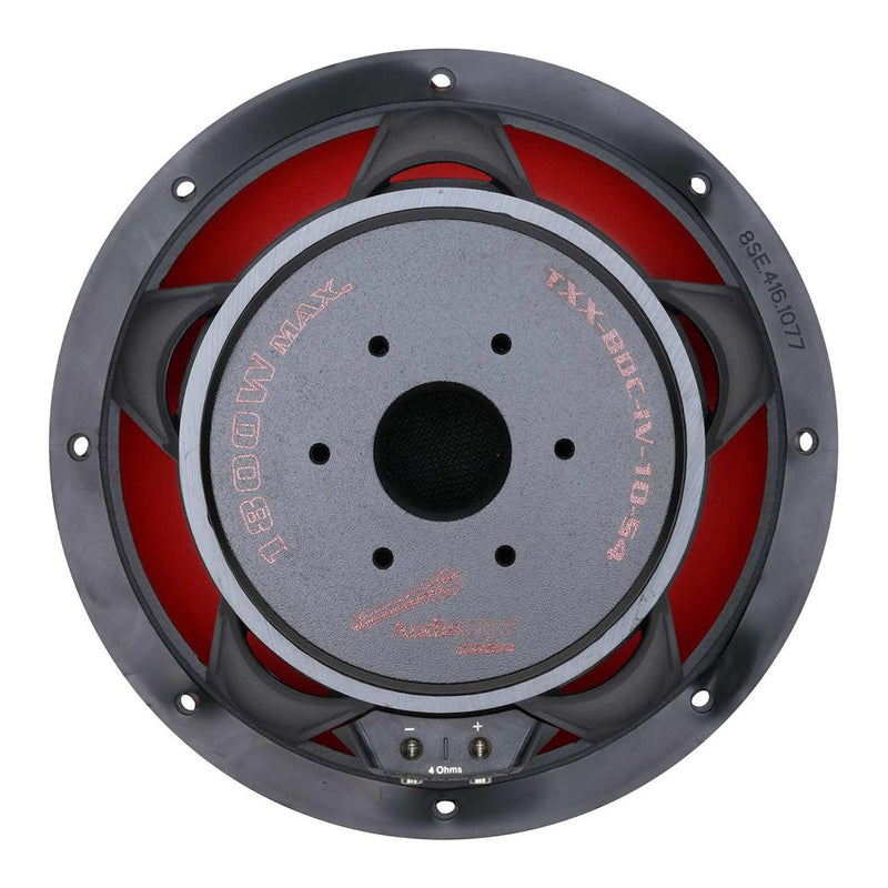 Audiopipe 10" Quad Stack Woofer 900W RMS/1800W Max Single 4 O - TXX-BDC-IV-10-S4