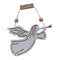 Melrose Wood Dove and Angel Sentiment Ornament (Set of 6)