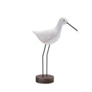 Melrose Carved Wood Sea Bird with Metal Stand (Set of 2)
