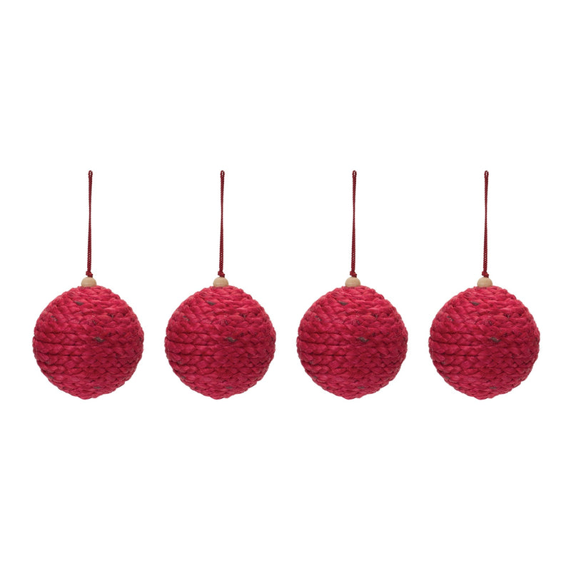 Melrose Jute Ball Ornament (Set of 4)