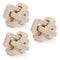 Melrose Oak Wood Square Link Decor (Set of 3)