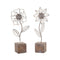 Metal Floral Décor (Set of 2)