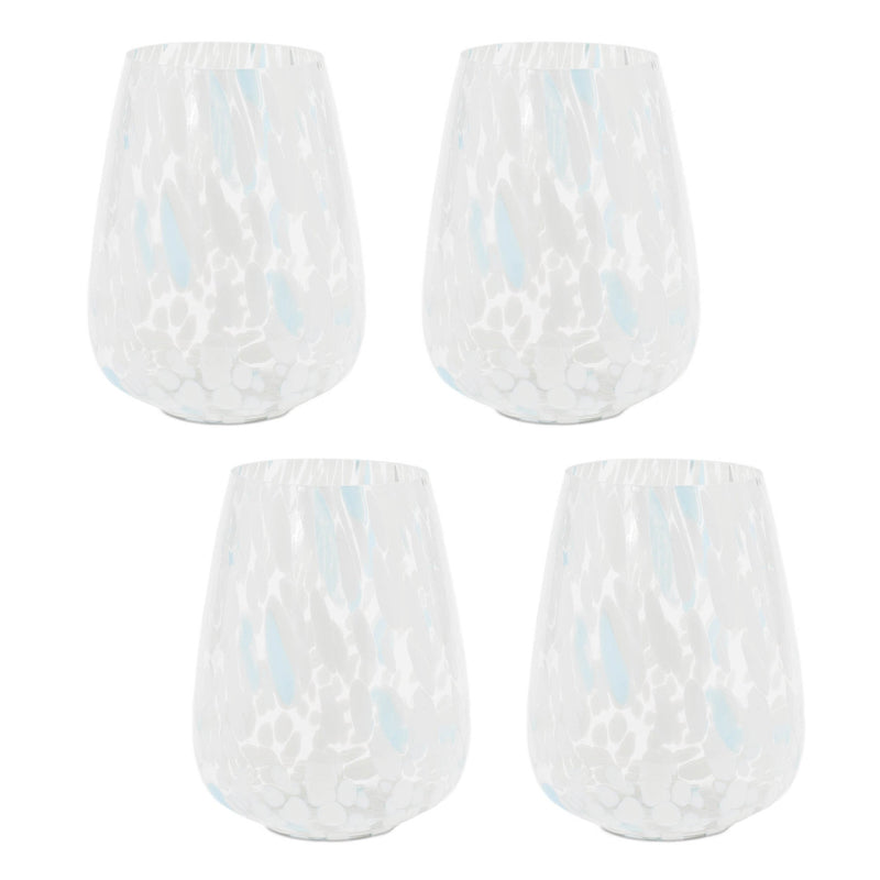 Melrose Painted Glass Candle Holder Vase (Set of 4)