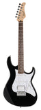 Cort G200BLK G Series 200 Double Cutaway Electric Guitar - Black Gloss