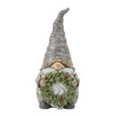 Melrose Pine Tree Trunk Gnome with Wreath Accent (Set of 2)