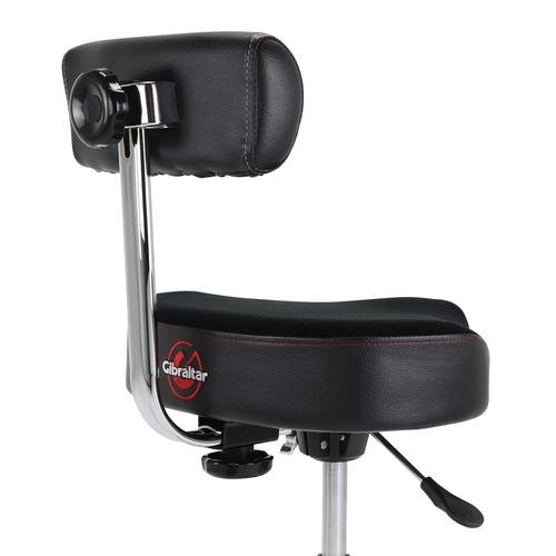 Gibraltar 9808HMB 16" Hydraulic Saddle Drum Throne with Adjustable Backrest