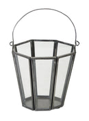 Melrose Iron Candle Holder Bucket with Handle (Set of 4)