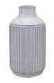 Melrose Rustic Ribbed Terra Cotta Vase 12.25"H